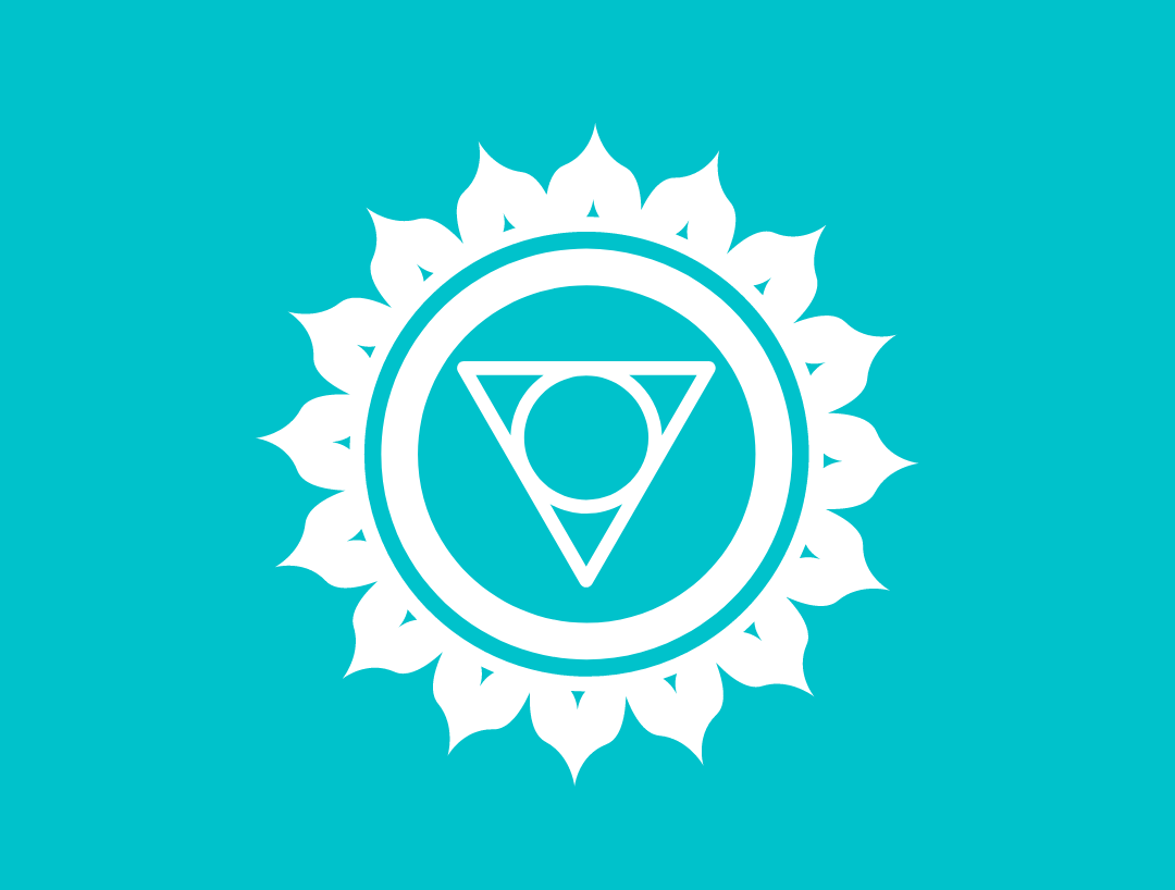 Kisssalis Hals Charka Hellblau